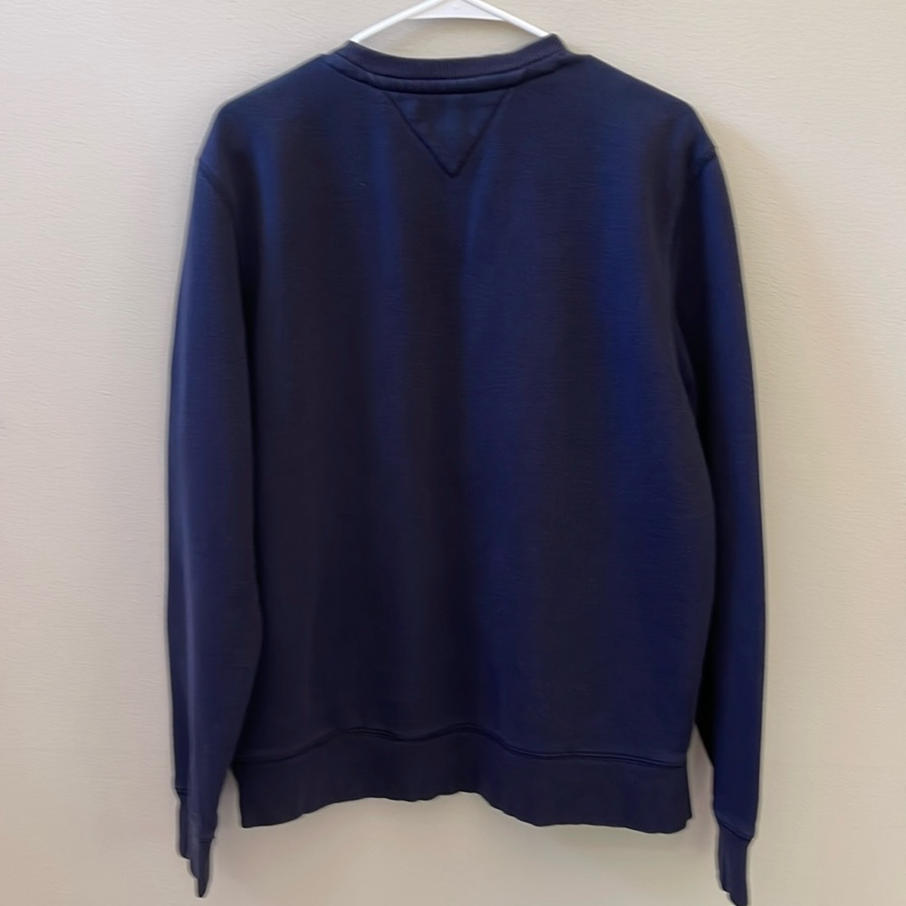 Tommy Hilfiger Navy Blue Cotton Crewneck Long Sleeve Sweatshirt Sz L - Picture 3 of 5